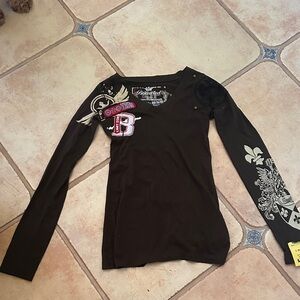 Bejeweled Graphic Long Sleeve Tee